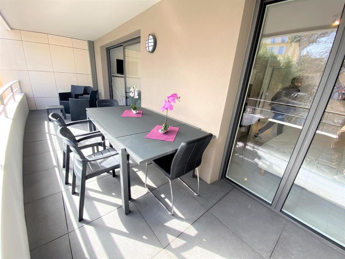 2 Pieces Terrasse Piscine Cannes Californie Buitenkant foto
